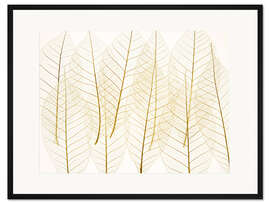 Gerahmter Kunstdruck Blättertanz