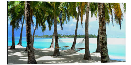 Aluminium print Aitutaki Lagoon Resort