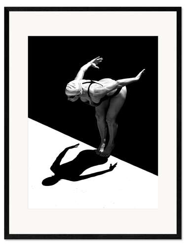 Impression artistique encadrée Le saut I