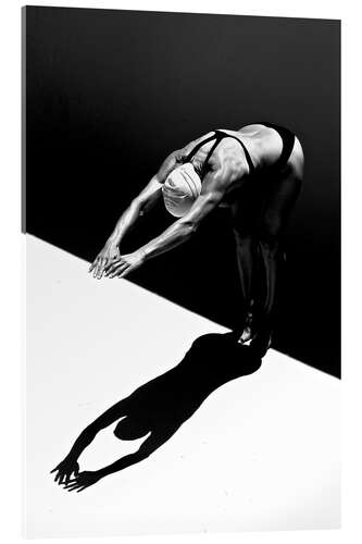 Acrylic print A woman jumps into the water II