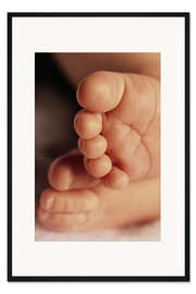 Gerahmter Kunstdruck Baby-Füße