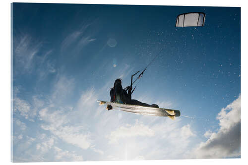 Acrylglas print Kitesurfing