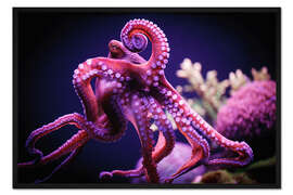 Gerahmter Kunstdruck Krake