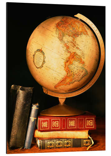 Stampa su alluminio Globe And Books