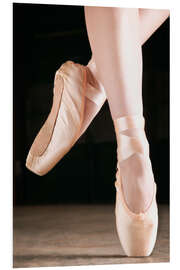 Foam board print Ballet Dancer En Pointe