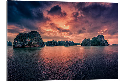 Gallery print Sunrise over Halong Bay