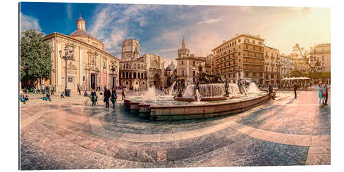 Tableau en plexi-alu La Plaza de la Virgen à Valence