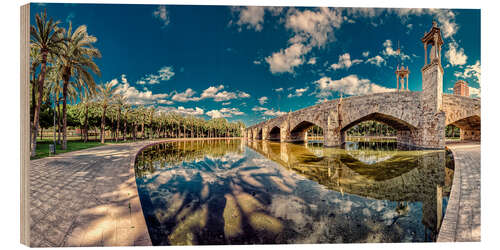 Cuadro de madera Puente del Mar, Valencia