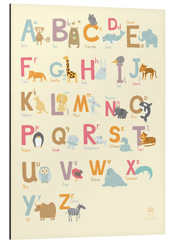 Alubild Tieralphabet (Deutsch)
