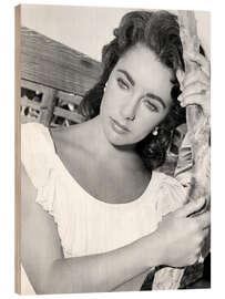 Trätavla Elizabeth Taylor in "Giant"