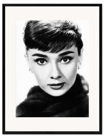 Impresión de arte enmarcada Audrey Hepburn - Sabrina