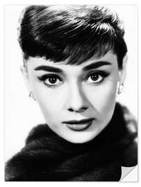 Självhäftande poster Audrey Hepburn - Sabrina