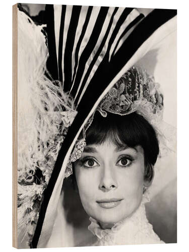 Hout print Audrey Hepburn - My Fair Lady