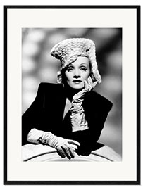 Impression artistique encadrée Marlene Dietrich dans La Fièvre de l'or noir