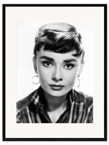 Plakat artystyczny premium w ramie Audrey Hepburn Portrait II