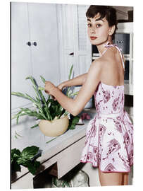 Magnettafel Audrey Hepburn in einem Kleid