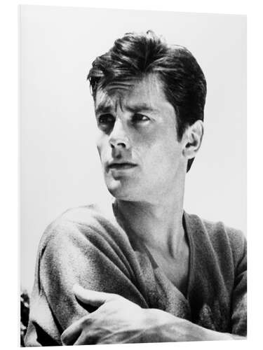 Foam board print Alain Delon I