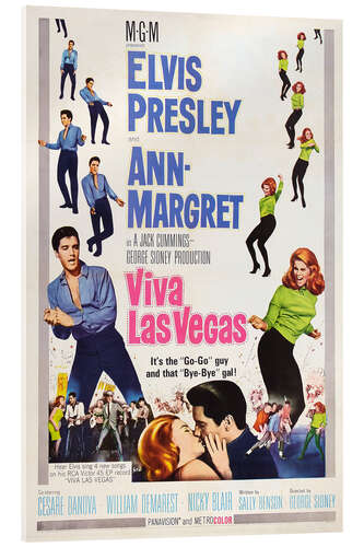 Acrylglasbild Elvis - Viva Las Vegas