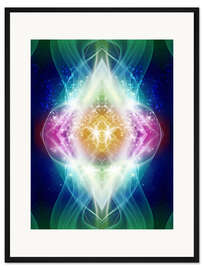 Gerahmter Kunstdruck Drachenkraft-Energie - SELBSTWERT