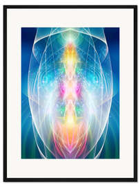 Gerahmter Kunstdruck Drachenkraft-Energie - MEISTERSELBST