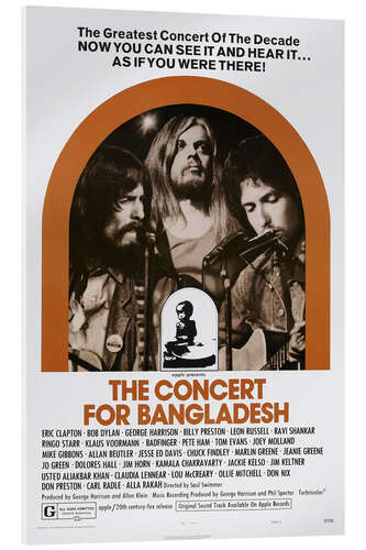 Stampa su vetro acrilico THE CONCERT FOR BANGLADESH