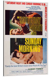 Magnettafel Samstagnacht und Sonntagmorgen (englisch)