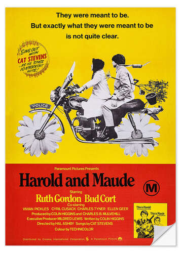 Wandsticker Harold und Maude (englisch)