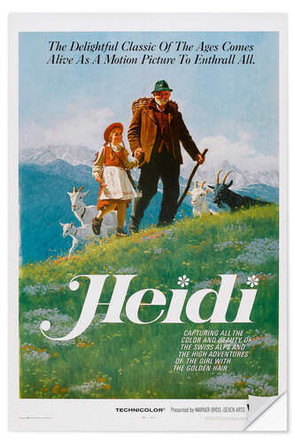 Selvklebende plakat Heidi (1965)