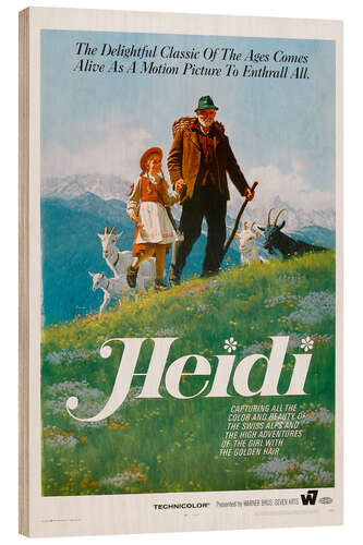 Wood print Heidi (1965)