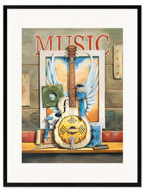 Impresión de arte enmarcada Music
