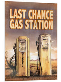 Print på skumplade Diesel - Last chance gas station