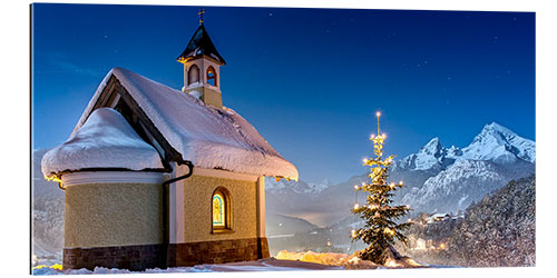 Gallery Print Berchtesgaden Kapelle zu Weihnachten