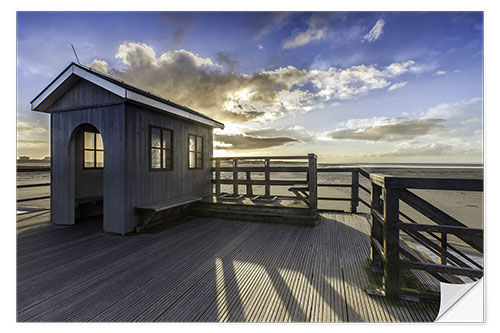 Naklejka na ścianę St. Peter-Ording shelter