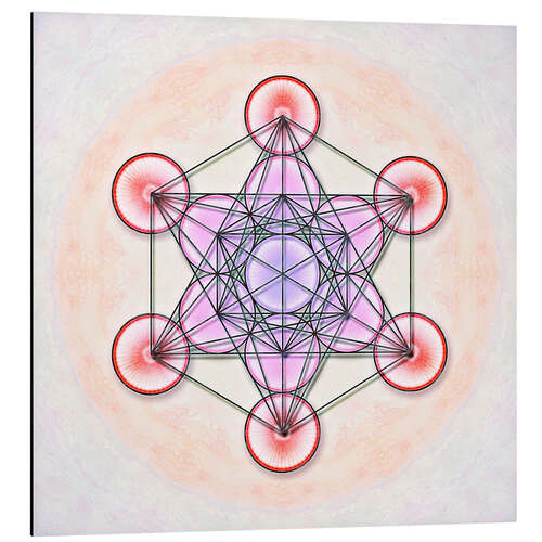 Aluminiumtavla Metatron's Cube - I Artwork