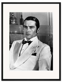 Gerahmter Kunstdruck Alain Delon - Borsalino