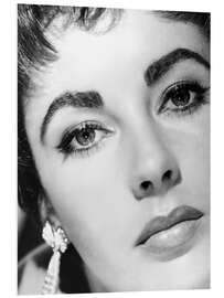 Foam board print Elizabeth Taylor Close-Up