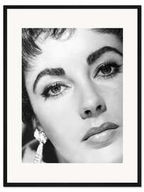 Gerahmter Kunstdruck Elizabeth Taylor Close-Up