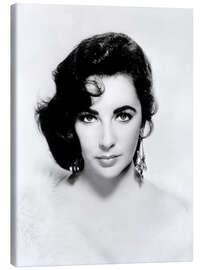 Stampa su tela Elizabeth Taylor Portrait I