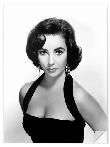 Sticker mural Elizabeth Taylor