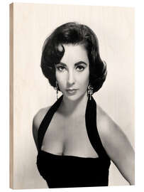 Holzbild Elizabeth Taylor