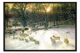 Gerahmter Kunstdruck Ein kurzer Wintertag