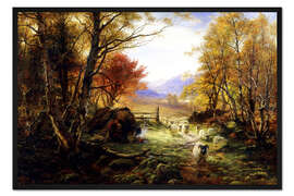 Gerahmter Kunstdruck Abend