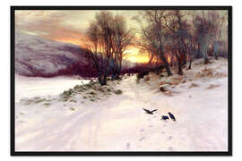 Gerahmter Kunstdruck Wenn der Westen abends glüht