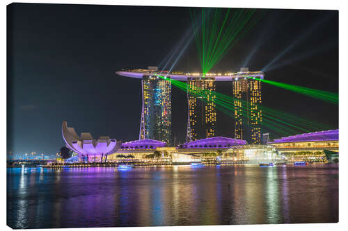 Lerretsbilde Marina Bay Sands Hotel in Singapore