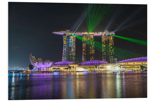 Tableau en PVC Marina Bay Sands Hotel in Singapore