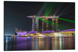 Magnettafel Marina Bay Sands Hotel in Singapur
