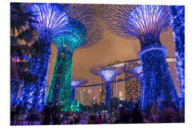 Hartschaumbild Supertrees, Singapur, Asien