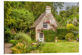 Aluminium print Idyllic cottage in Wiltshire (England)