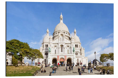 Aluminium print Sacre Coeur Basilica in Montmartre, Paris