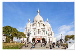 Naklejka na ścianę Sacre Coeur Basilica in Montmartre, Paris